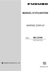 Furuno MU-270W Manuel D'utilisation