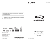 Sony BDP-S280 Mode D'emploi