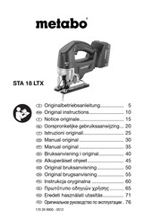 Metabo STA 18 LTX Notice Originale