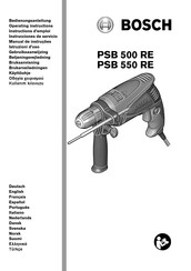 Bosch PSB 500 RE Instructions D'emploi