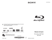Sony BDP-S550 Mode D'emploi
