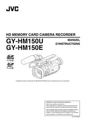 JVC GY-HM150E Manuel D'instructions