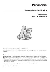 Panasonic KX-HDV130 Instructions D'utilisation