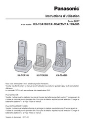 Panasonic KX-TCA185 Instructions D'utilisation