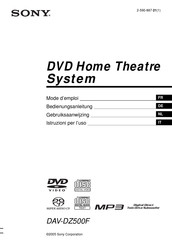 Sony DAV-DZ500F Mode D'emploi