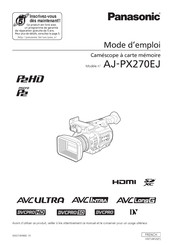 Panasonic AJ-PX270EJ Mode D'emploi