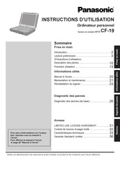 Panasonic CF-19 Série Instructions D'utilisation