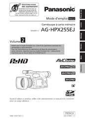 Panasonic AG-HPX255EJ Mode D'emploi