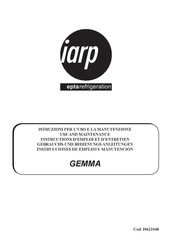 IARP GEMMA 60 Instructions D'emploi Et D'entretien