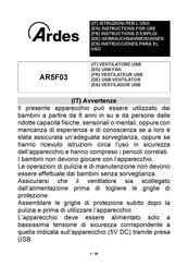 ARDES AR5F03 Instructions D'emploi