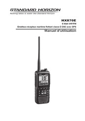 Standard Horizon HX870E Manuel D'utilisation