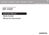 Onkyo SBT-A500 Mode D'emploi