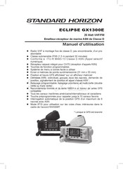 Standard Horizon ECLIPSE GX1300E Manuel D'utilisation