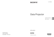 Sony VPL-GH10 Mode D'emploi