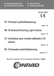 Conrad 190486 Mode D'emploi