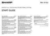 Sharp MX-1810U Guide De Démarrage