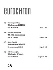 Eurochron WS4003 Notice D'emploi