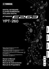 Yamaha PSR-E263 Mode D'emploi