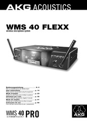 AKG Acoustics WMS 40 FLEXX Mode D'emploi