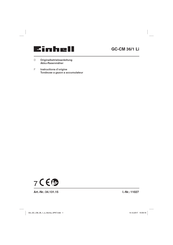 EINHELL 34.131.15 Instructions D'origine