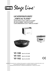 IMG STAGELINE VIRTUAL FLAME VF-102 Mode D'emploi