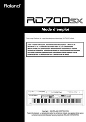 Roland RD-700SX Mode D'emploi