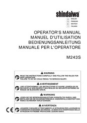 Shindaiwa M243S Manuel D'utilisation