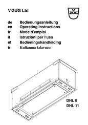 V-ZUG DHL 11 Mode D'emploi