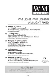 WM System WM LIGHT Notice D'installation, D'utilisation Et De Maintenance