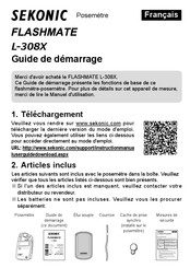 Sekonic FLASHMATE L-308X Guide De Démarrage