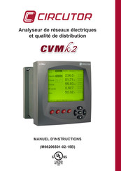 Circutor CVMk2 Manuel D'instructions