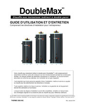 THERMO 2000 DoubleMax 80 Guide D'utilisation Et D'entretien