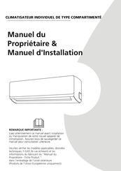 Senville MSTABB-12CRN1-B1 Manuel Du Propriétaire & Manuel D'installation