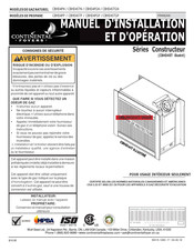 Continental Fireplaces CBHD4PP Manuel D'installation Et D'opération