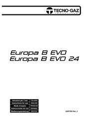 Tecno-gaz Europa B EVO Mode D'emploi