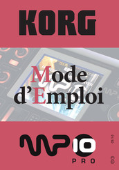 Korg MP10 PRO Mode D'emploi