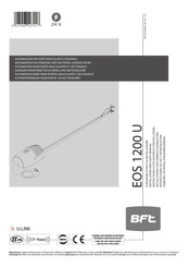 BFT EOS 1200 U Instructions D'utilisation