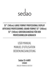 Sedao 1290001 Manuel D'utilisation