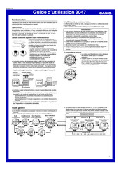 Casio 3047 Guide D'utilisation