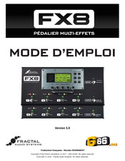 Fractal Audio Systems FX8 Mode D'emploi
