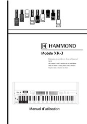 Hammond XK-3 Manuel D'utilisation