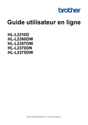 Brother HL-L2370DN Guide Utilisateur En Ligne