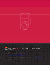 SanDisk Sansa Clip Manuel D'utilisation