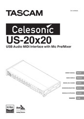Teac Tascam Celesonic US-20x20 Mode D'emploi