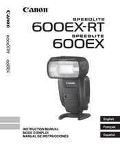 Canon Speedlite 600EX II-RT Mode D'emploi