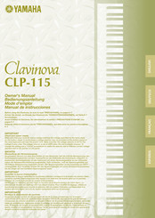 Yamaha Clavinova CLP-115 Mode D'emploi