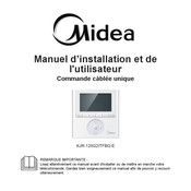 Midea KJR-120G2/TFBG-E Manuel D'installation Et De L'utilisateur