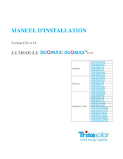 Trina Solar Duomax M Plus TSM-DEG5.47 Manuel D'installation