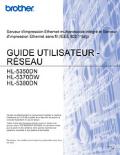 Brother HL-5370DW Guide Utilisateur Réseau