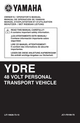 Yamaha Motor YDRE Manuel D'exploitation